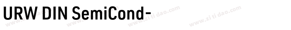 URW DIN SemiCond字体转换